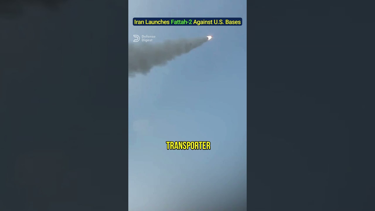 Iran Launches Fattah-2 Hypersonic Missile Against U.S. Bases!