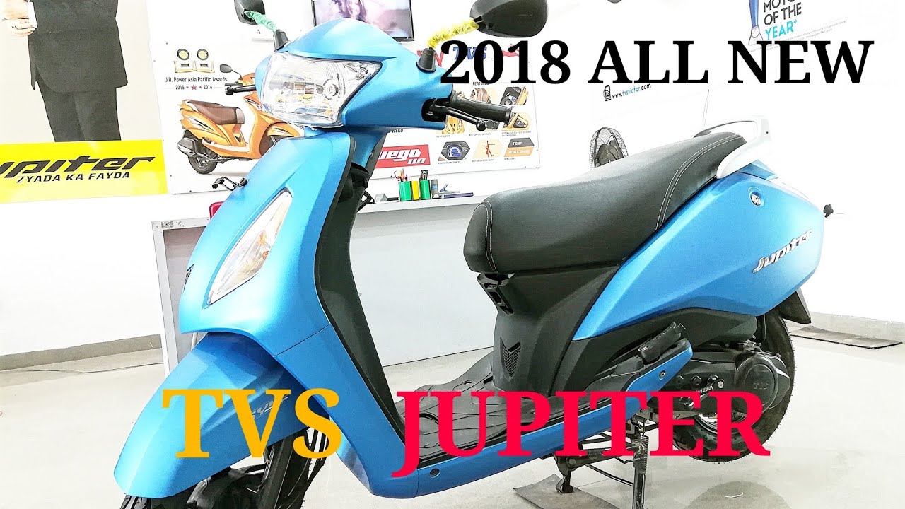 2018 ALL NEW TVS JUPITER 110 CC MATTE BLUE COLOUR FULL REVIEW AND PRICE DETAILS
