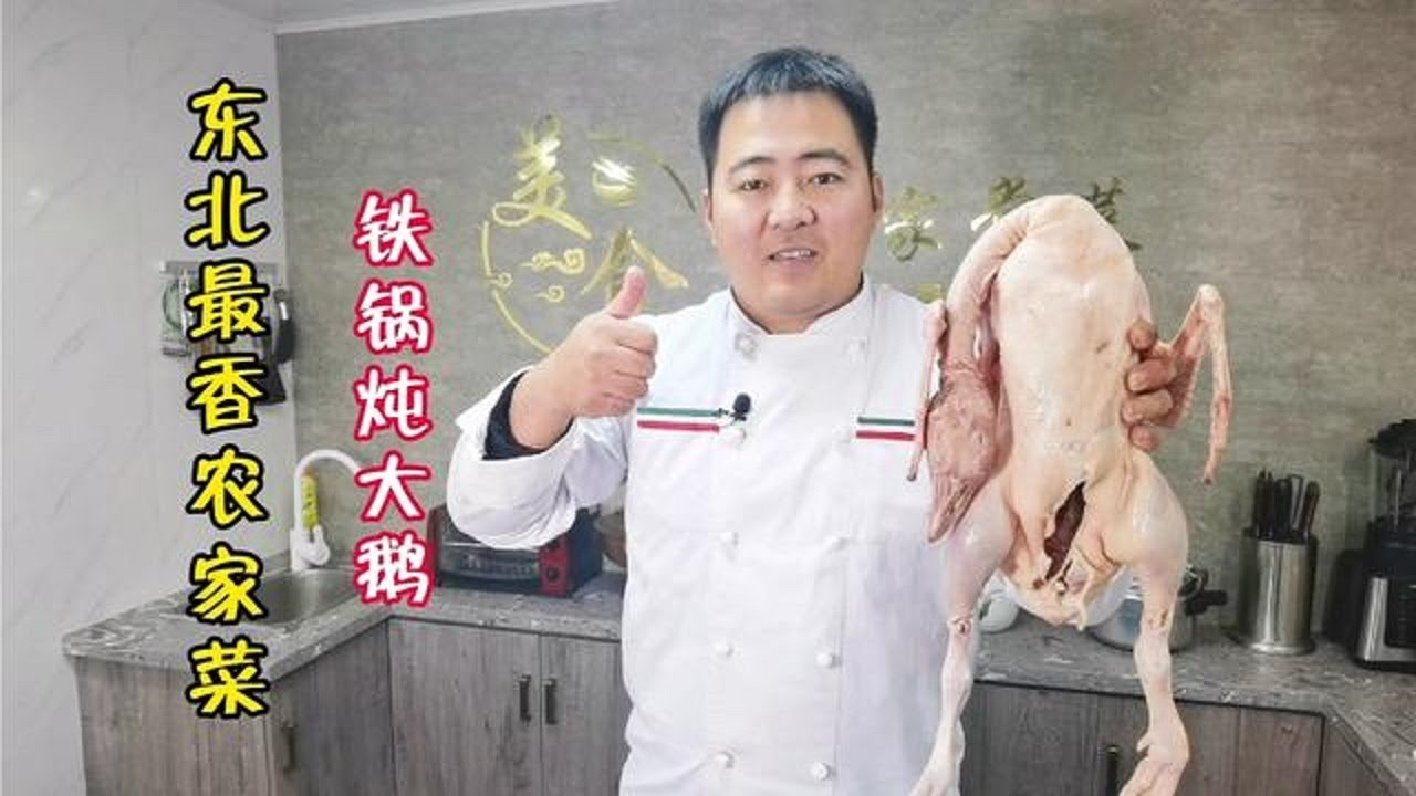 东北大厨教你铁锅炖大鹅正确做法，讲解详细易懂，难怪比家里好吃【美食圈哥】