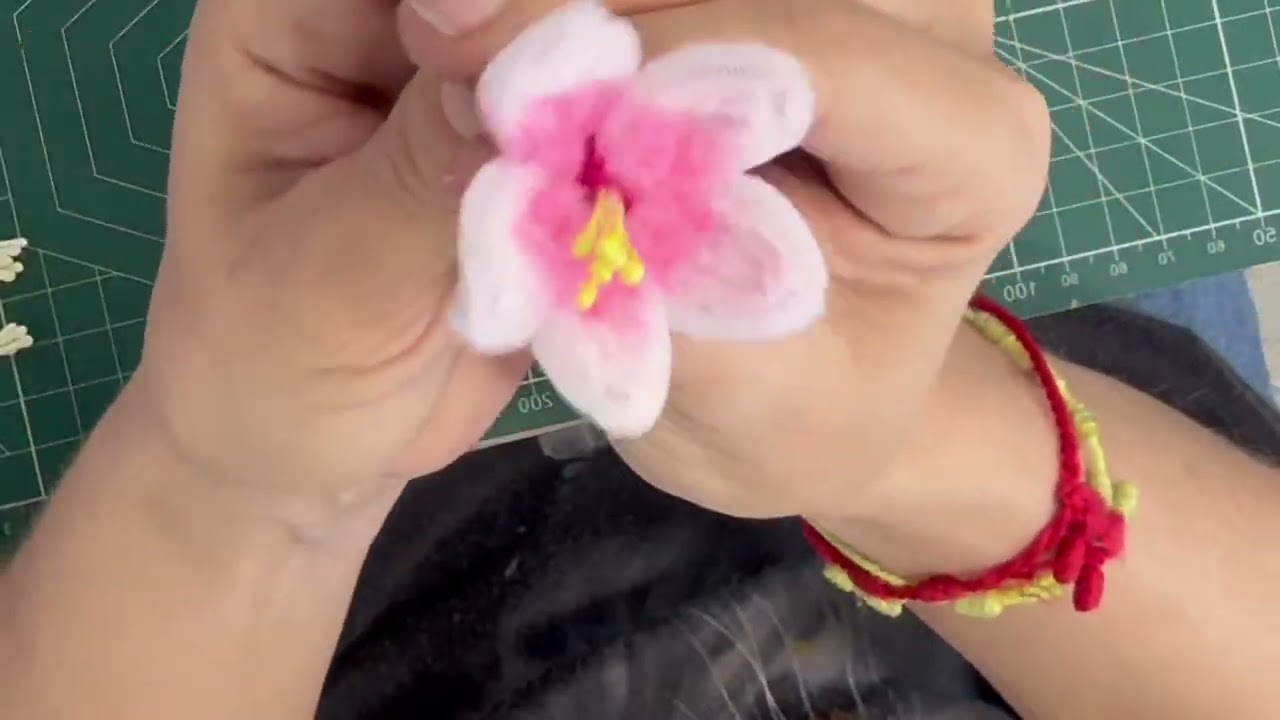 Tutorial cerezo en flor. Creando con limpiapipas.
