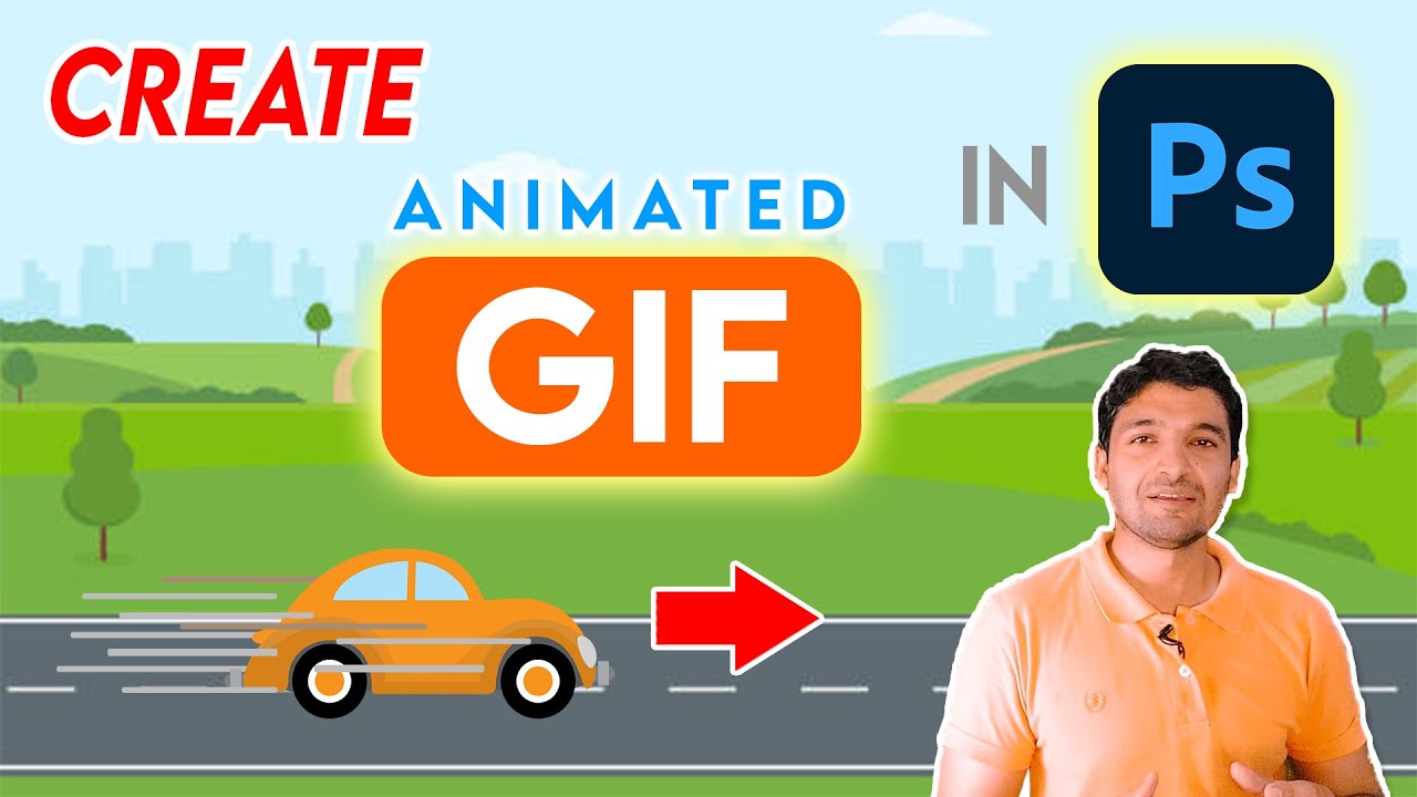 Create Animated GIF in Photoshop - Class 39 - Urdu Hindi