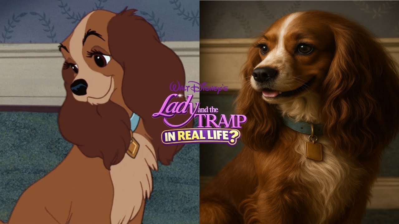 🐶 Lady and the Tramp Characters in Real Life | AI Transformation 🍝✨
