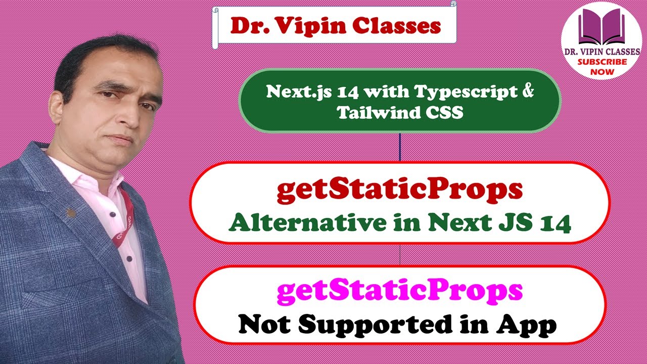 getStaticProps Alternative in Next JS | getStaticProps is not Supported in App | Next js Tutorial-56