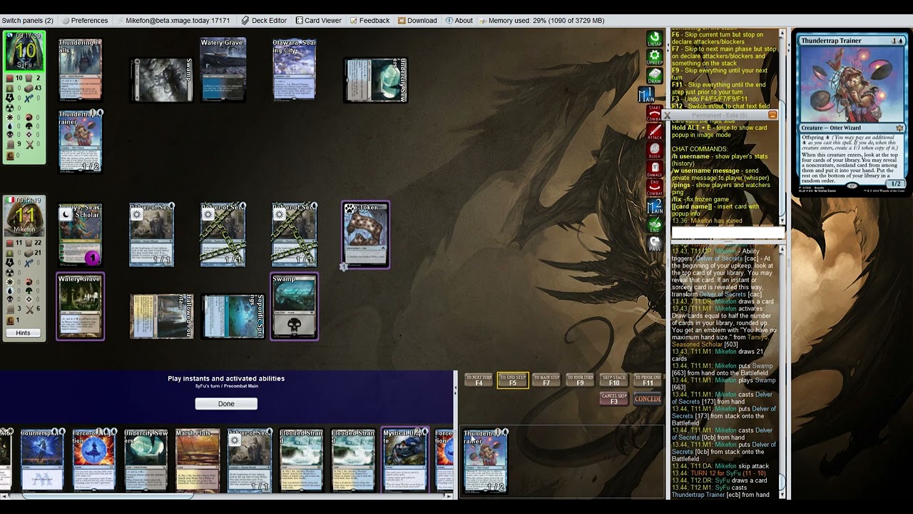 2503   Modern Esper Delver Frog 043 Grixis control