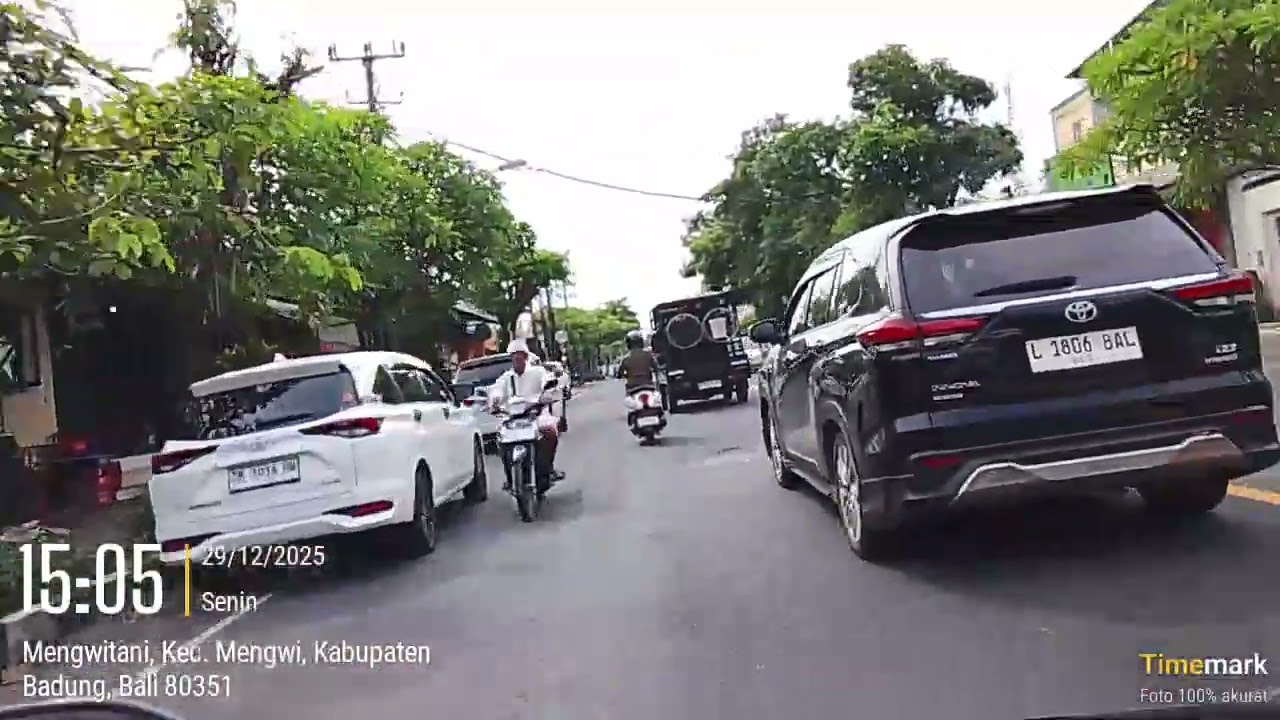 Desa Penarungan Mengwi Badung - Samsam Kerambitan Tabanan Bali, motovlog perjalanan sore hari 