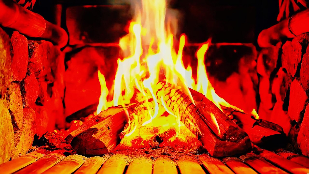 🔥 Fireplace UHD! Fireplace Ambience (Relaxing Crackling Fire)