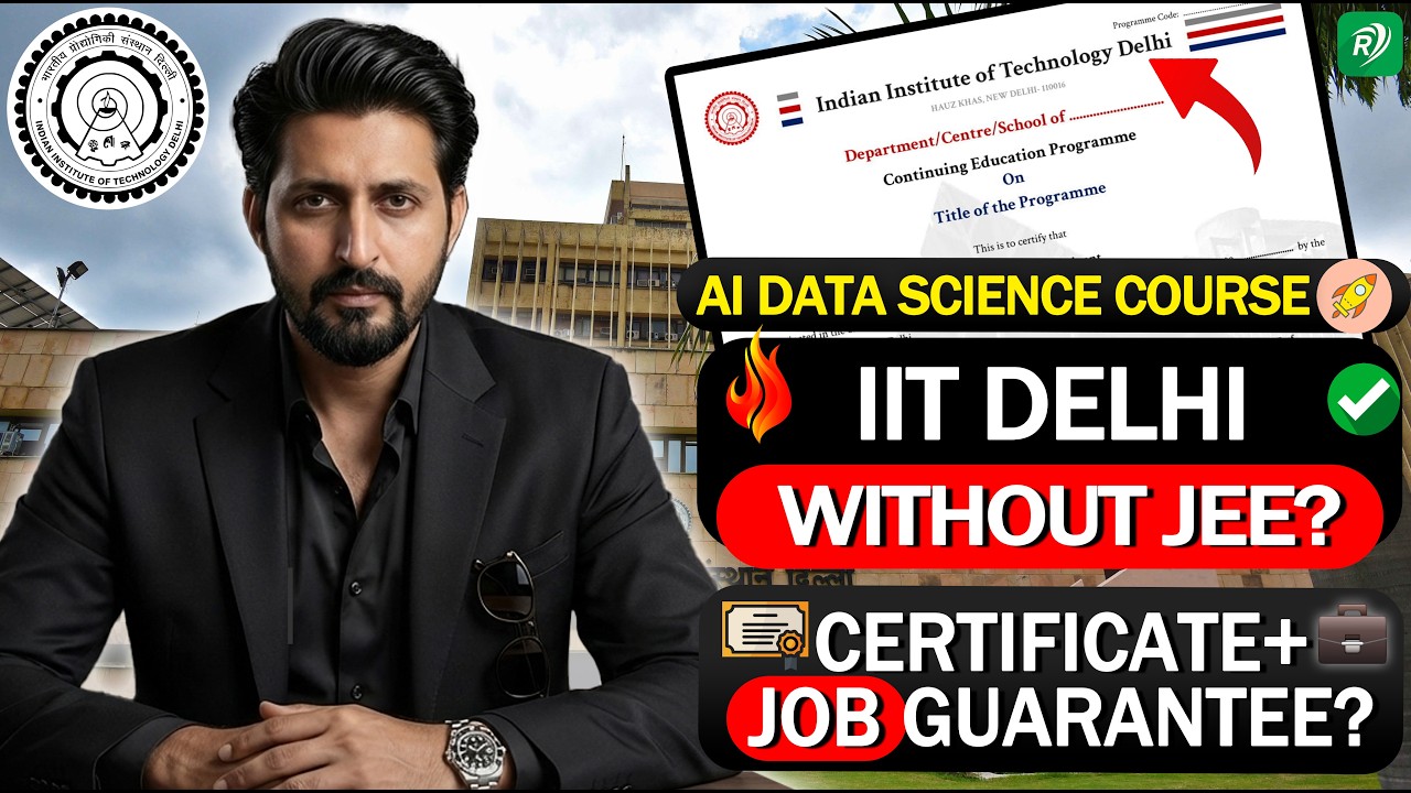 IIT Delhi Machine Learning & Data Science Course 🔥 | Fees, Certificate, Placement & Full Reality