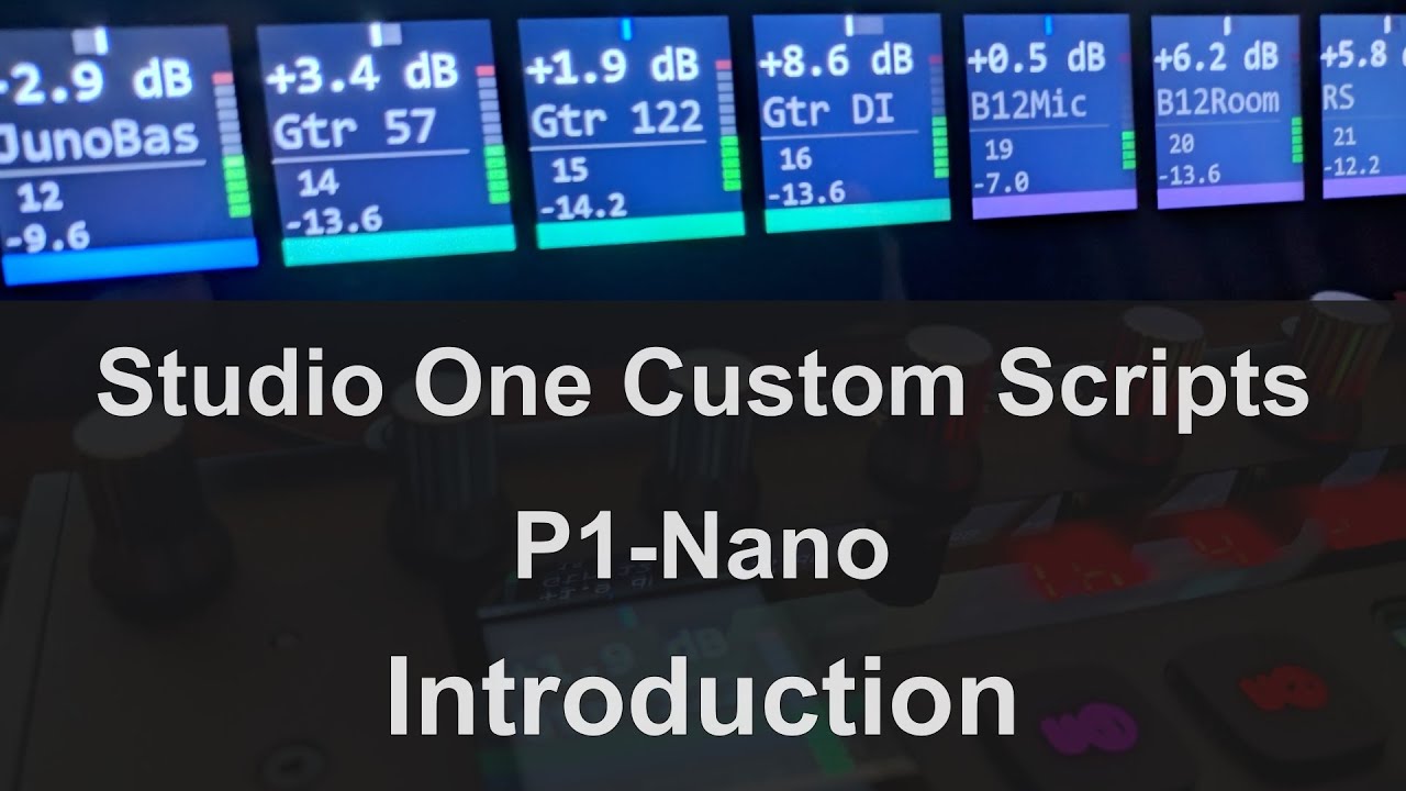 Overview - iCON P1-Nano Custom Scripts for Studio One