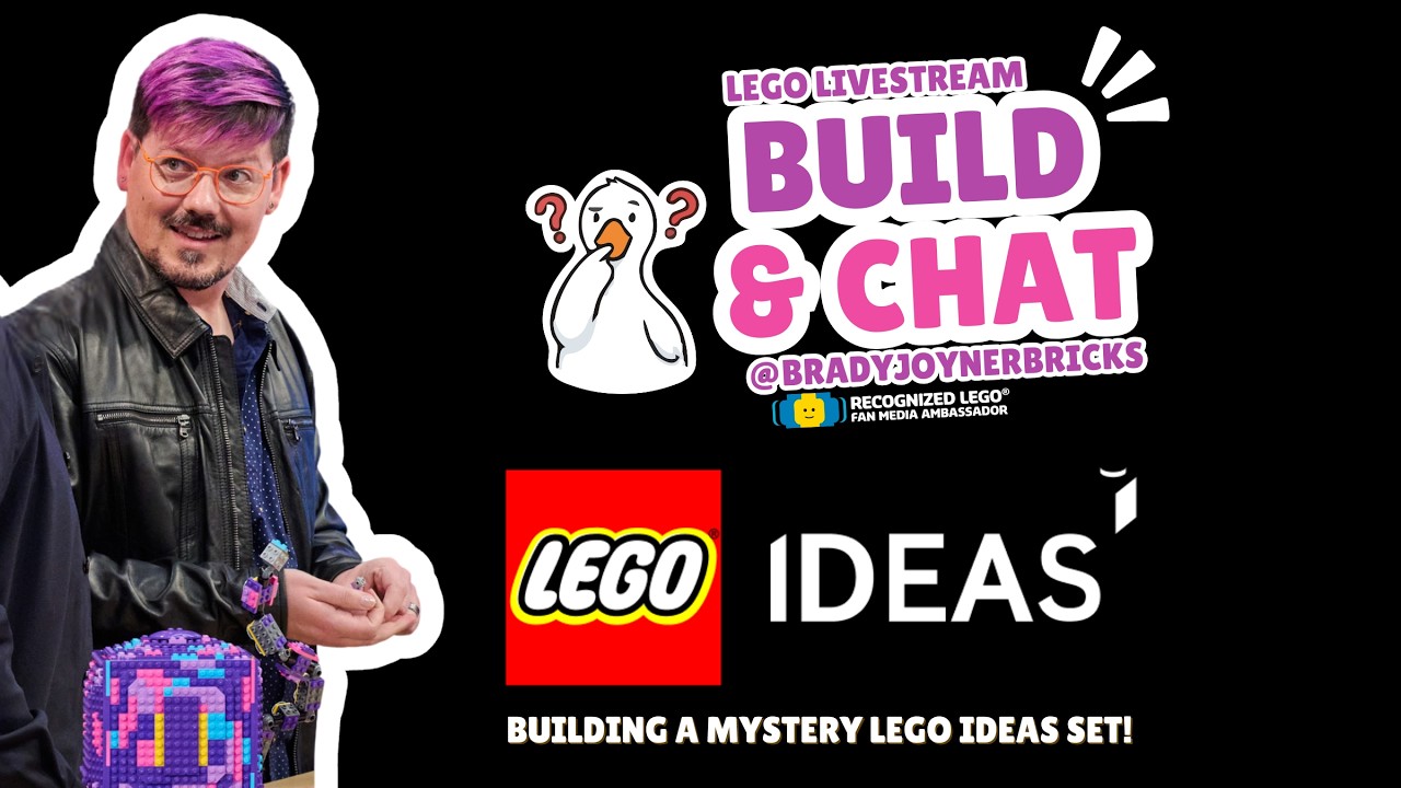 Building a MYSTERY LEGO Ideas set LIVE! Livestream Build + Chat with BradyJoynerBricks