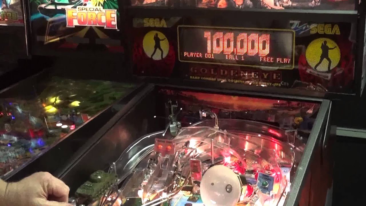 #538 Sega James Bond GOLDENEYE 007 Pinball Machine -TNT Amusements