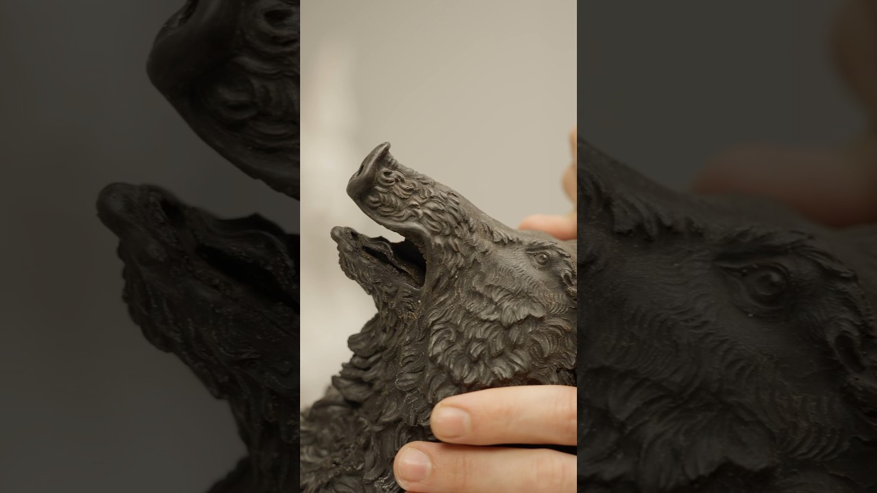 Процесс создания бронзовой скульптуры. Обработка восковой модели. #sculpture #bronzesculpture #art