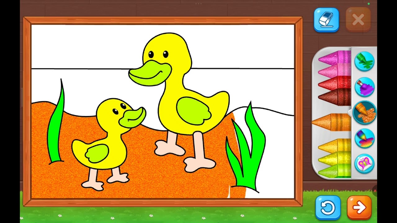 “Coloring Ducks 🦆🌿 | Learn Colors for Kids | Tiny Color Tales”