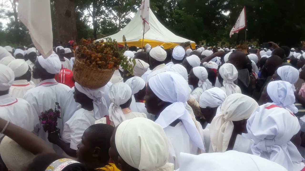 African Holy spirit church Tumbeni burial services of High priest