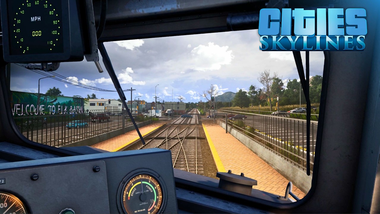 Ultra Realistic Train Cab POV - EMD F40PH - Cities Skylines Dakota Falls