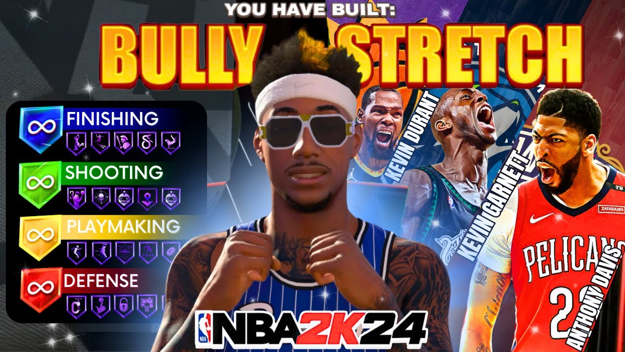 99 BLOCK + 99 DUNK + 90 MID STRETCH BIG BUILD CAN DO EVERYTHING! BEST CENTER BUILD IN NBA2K24!!!