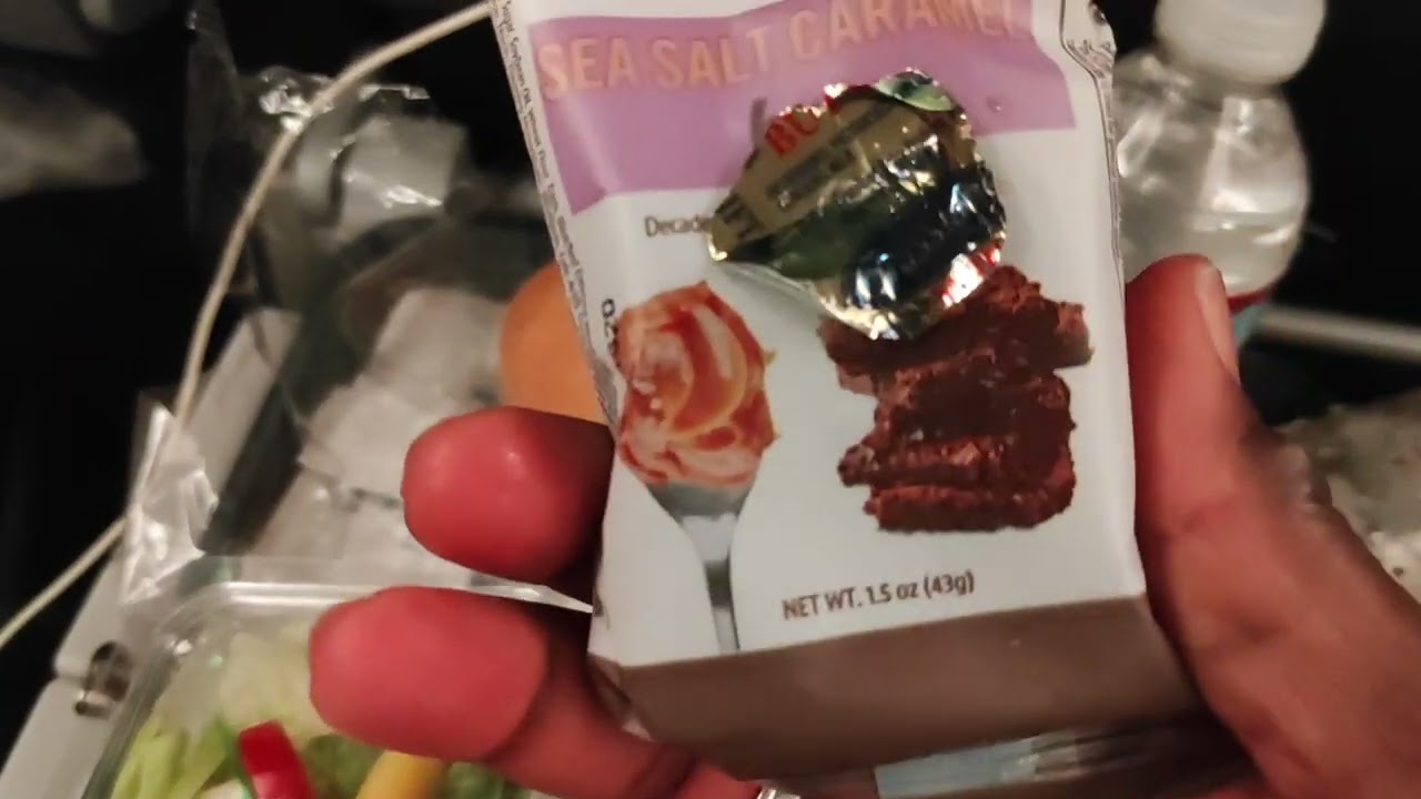 American airlines, COMIDA EN AVION DE REGRESO!! 😩 no se que he comido!??...ten&iacute;a hambre 07/01/22
