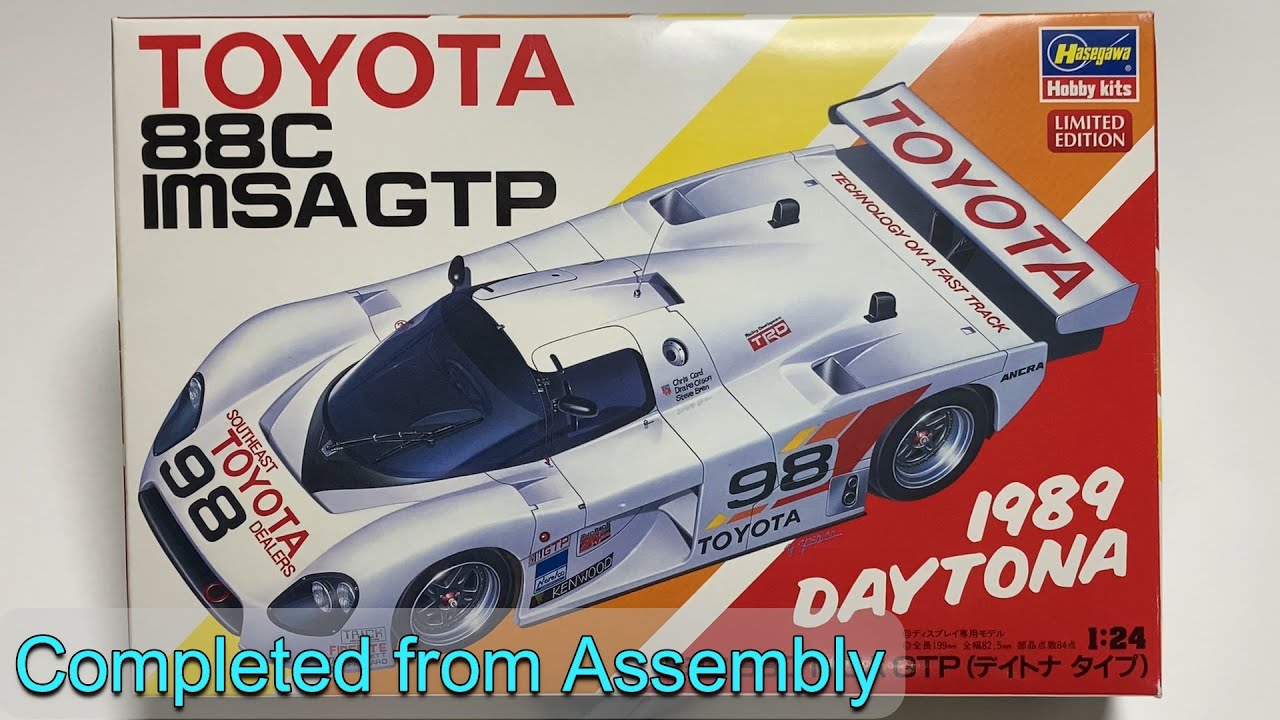 HASEGAWA 1/24 TOYOTA 88C IMSA GTPTYPE DAYTONA Completed from Assembly