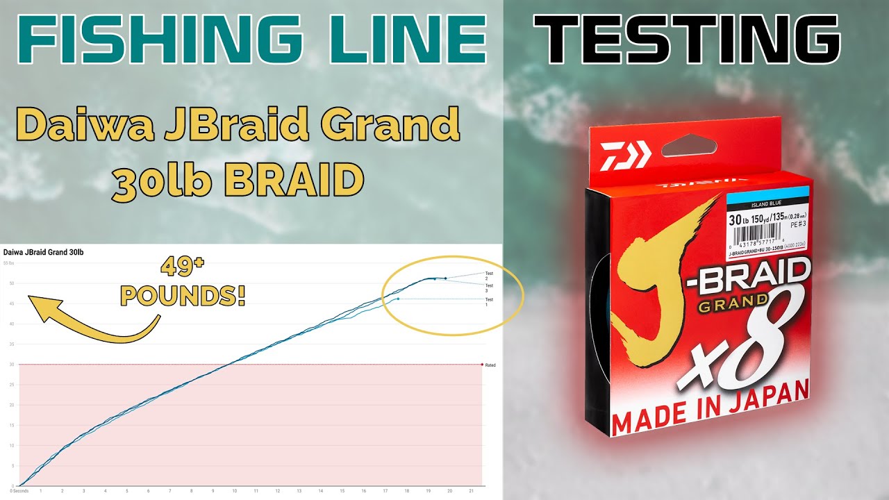 Fishing Line Testing - Daiwa JBraid Grand 30lb Braid