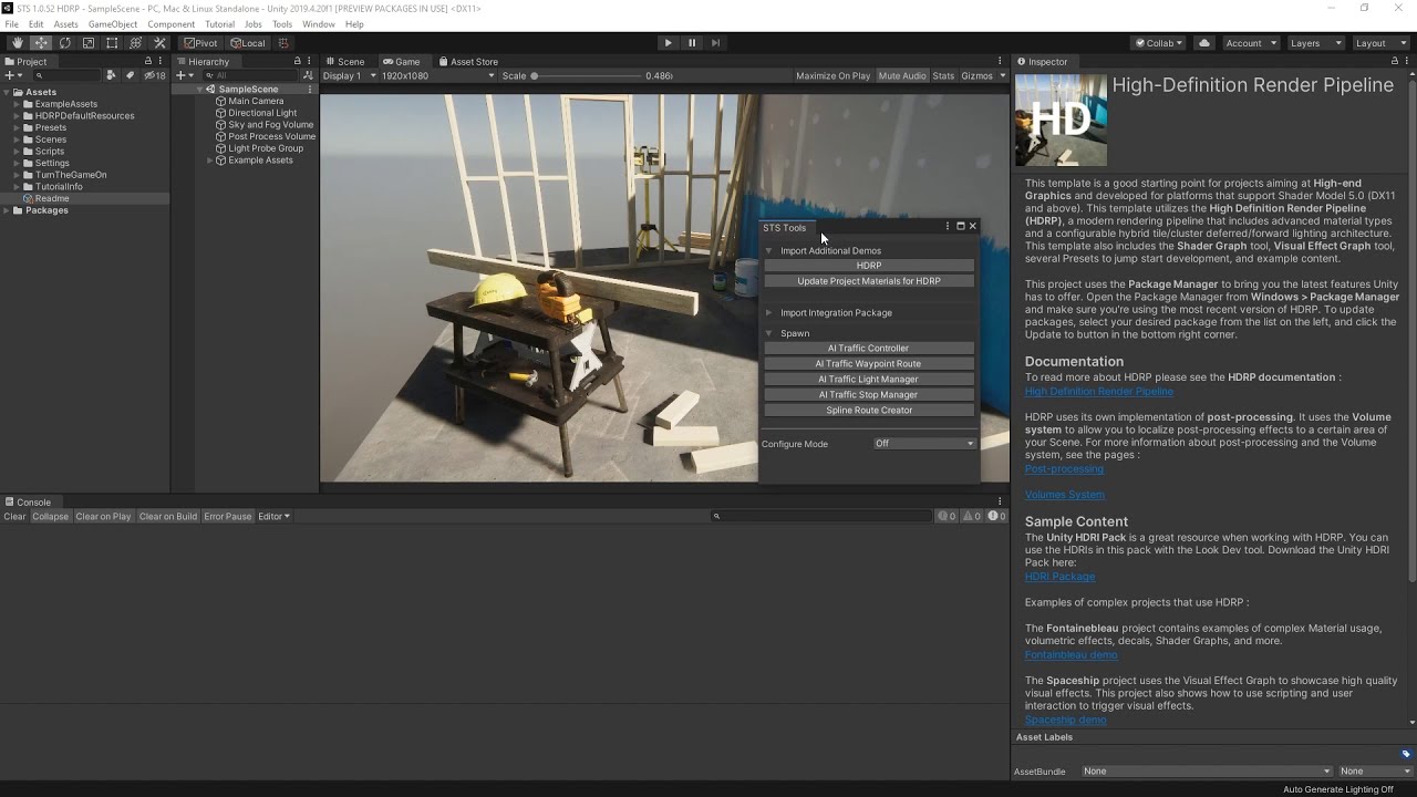 21. URP & HDRP Demos with Simple Traffic System for Unity