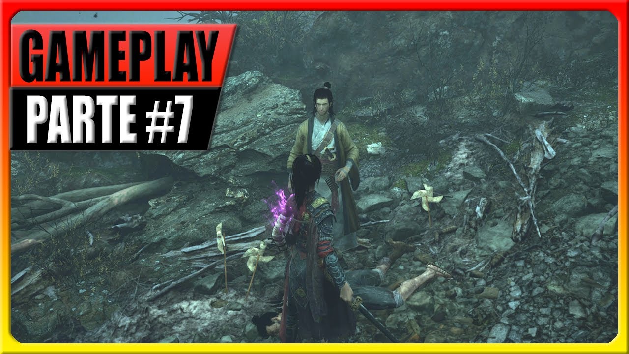 WUCHANG: Fallen Feathers - Gameplay #7 - Cueva de bandidos (100% coleccionables y trofeos)