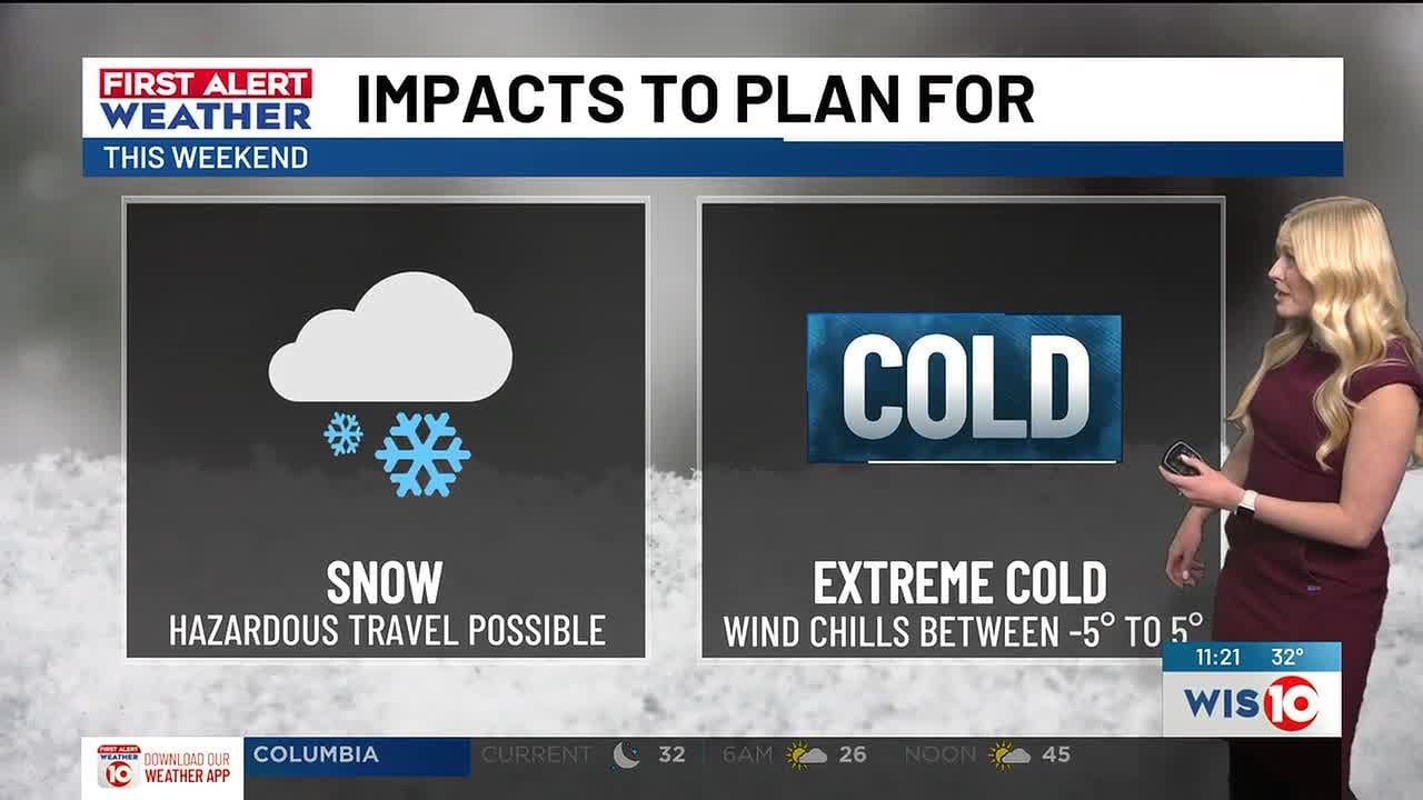 FIRST ALERT WEATHER DAYS this weekend for snow & extreme cold
