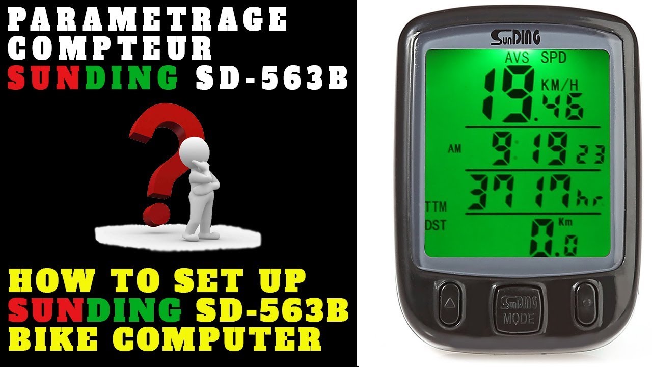 How To Set Up SunDING SD-563B 27 Functions Wired Bike Computer