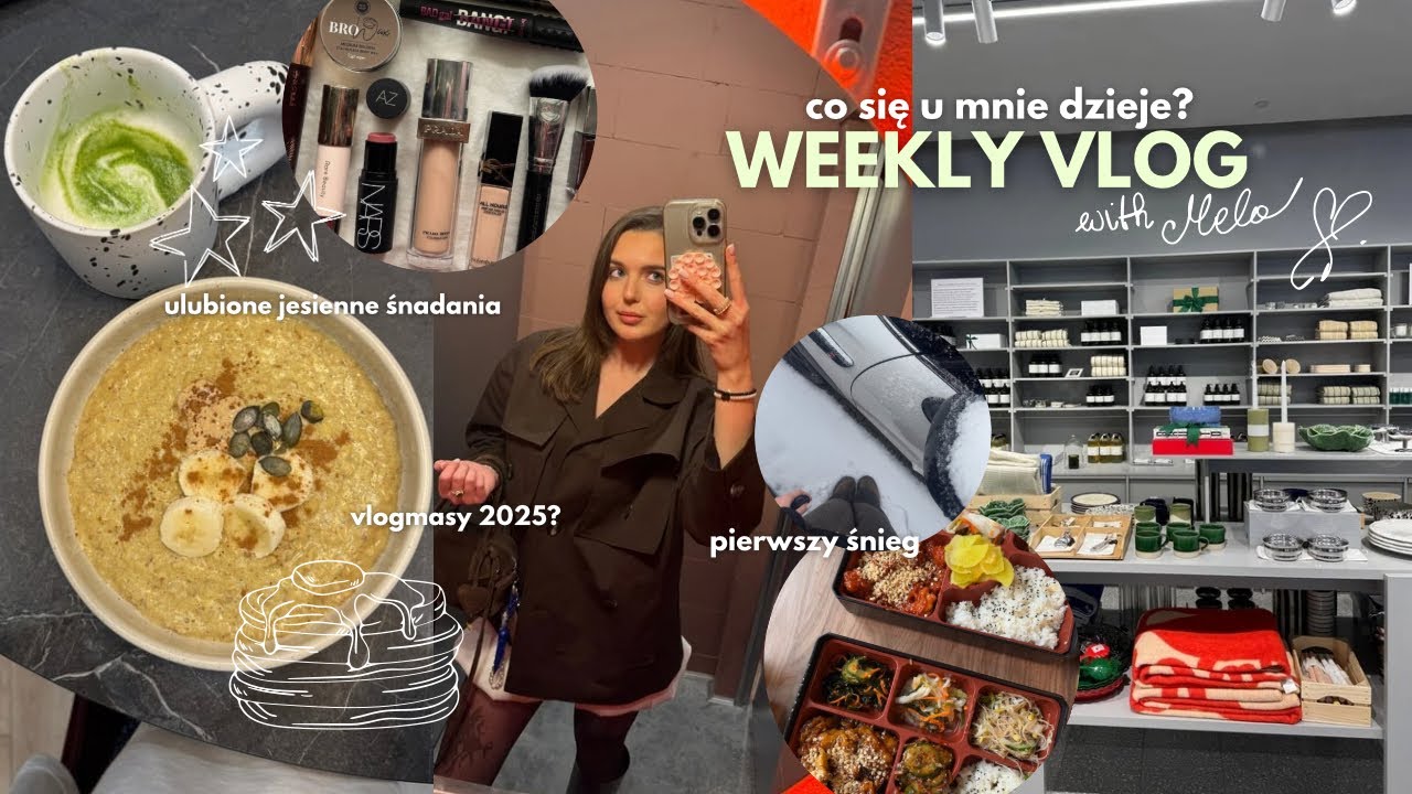 WEEKLY VLOG | czemu nie nagrywałam? / vlogmasowy czas / ulubione śniadania / pierwszy śnieg
