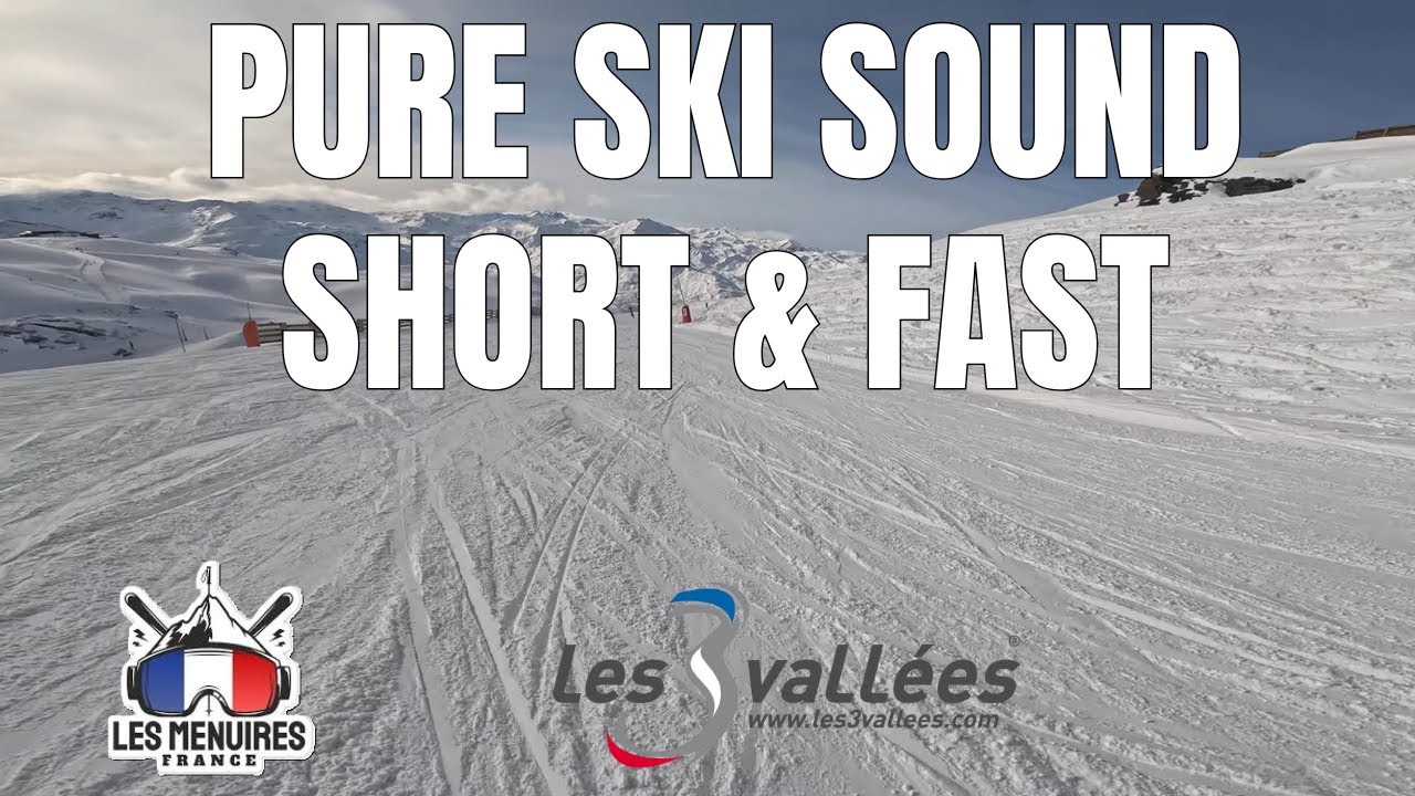 Skiing red piste 'Allamands' in Les Menuires, Les 3 Vallées, GoPro 4k, 2026