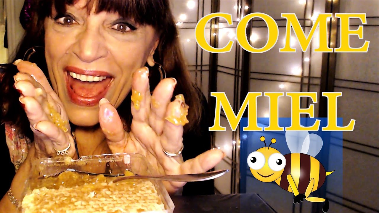 ASMR COMIENDO PANAL DE ABEJAS 🐝EATING HONEYCOMB🐝