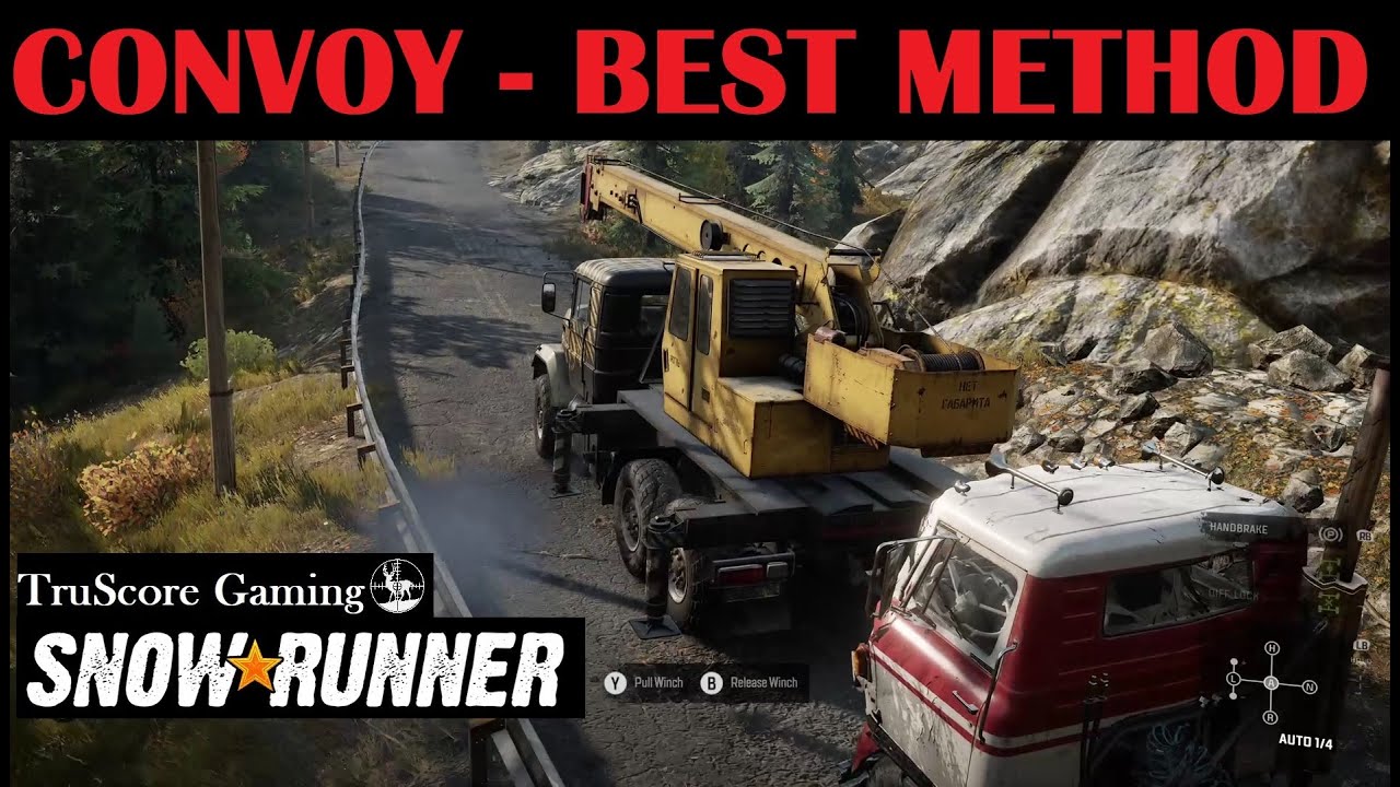 Convoy Trophy SnowRunner Лучший метод