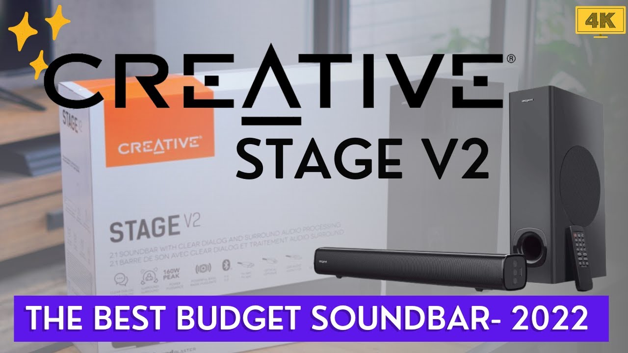 CREATIVE STAGE V2 -Soundbar and Subwoofer | Best Budget Sound bar unboxing and first impression 2022