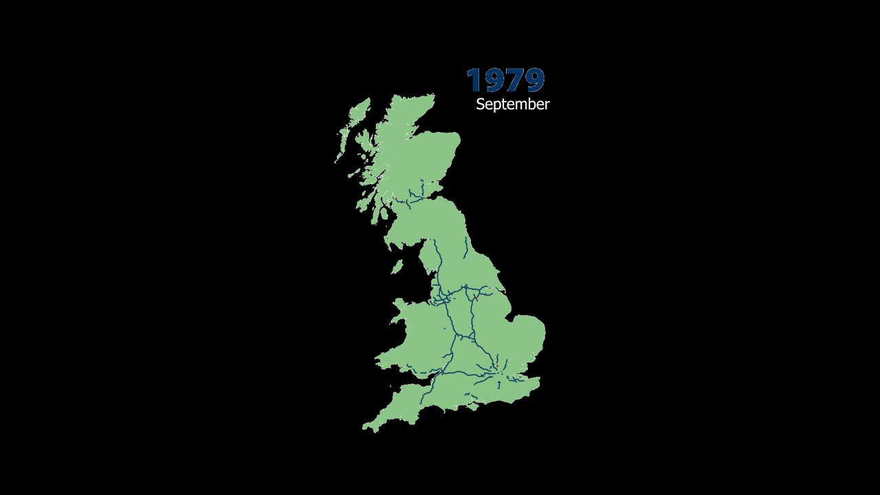 The Motorway Map of Britain - building the network in 5 minutes