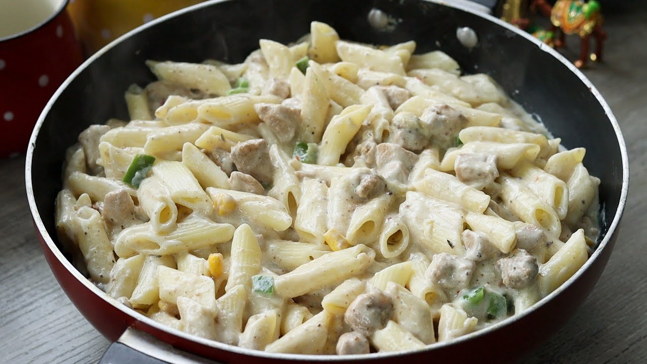 The Most Delicious White Sauce Pasta Recipe 😍