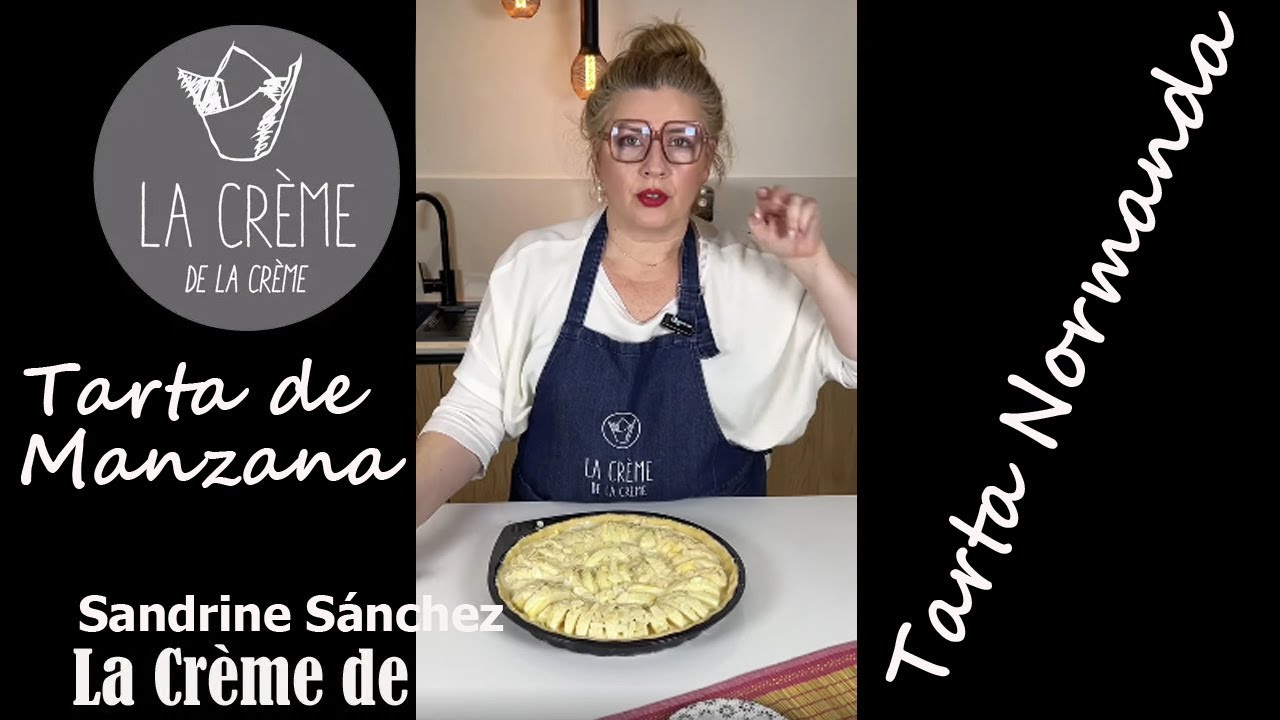 Receta de tarta de manzana normanda, de Sandrine Sánchez