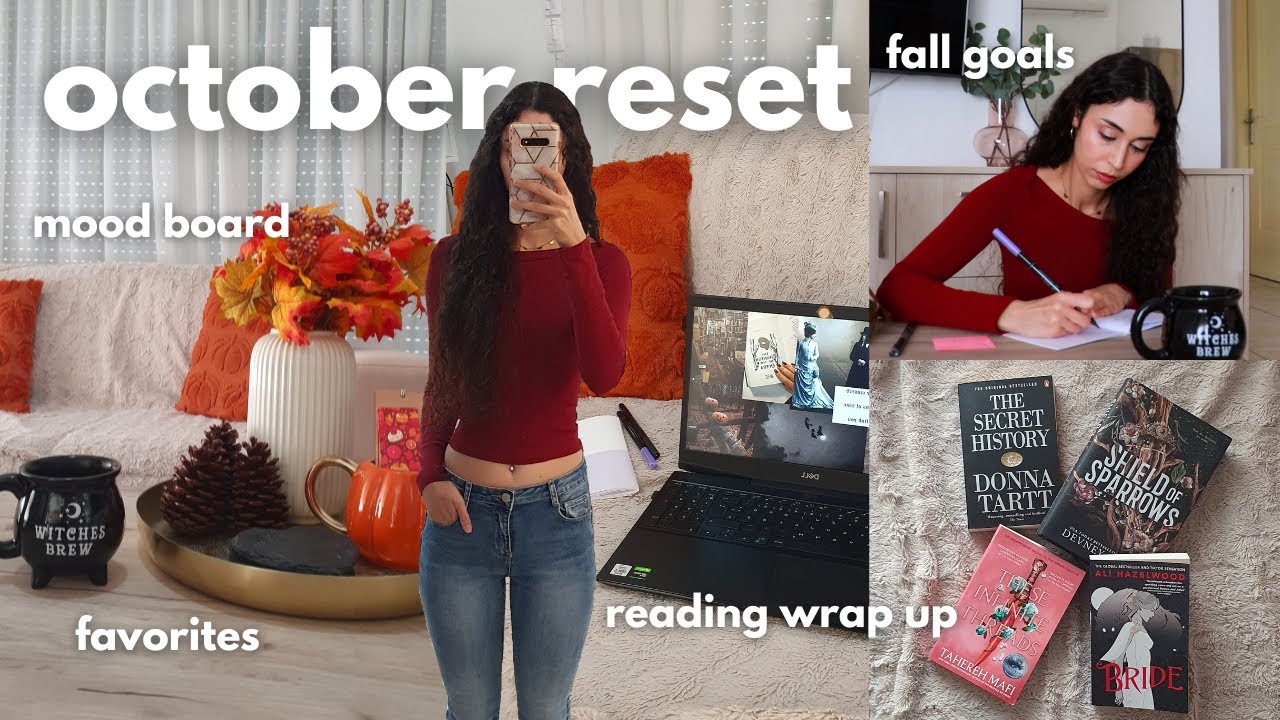 Ежемесячный сброс за октябрь 🎃 цели на осень, обзор чтения, доска настроения и избранное