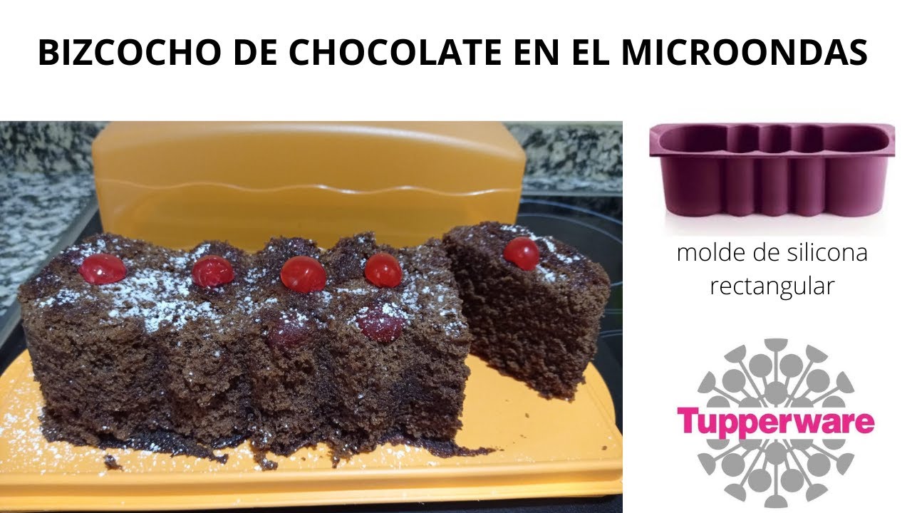 Bizcocho de chocolate muy fácil en el microondas