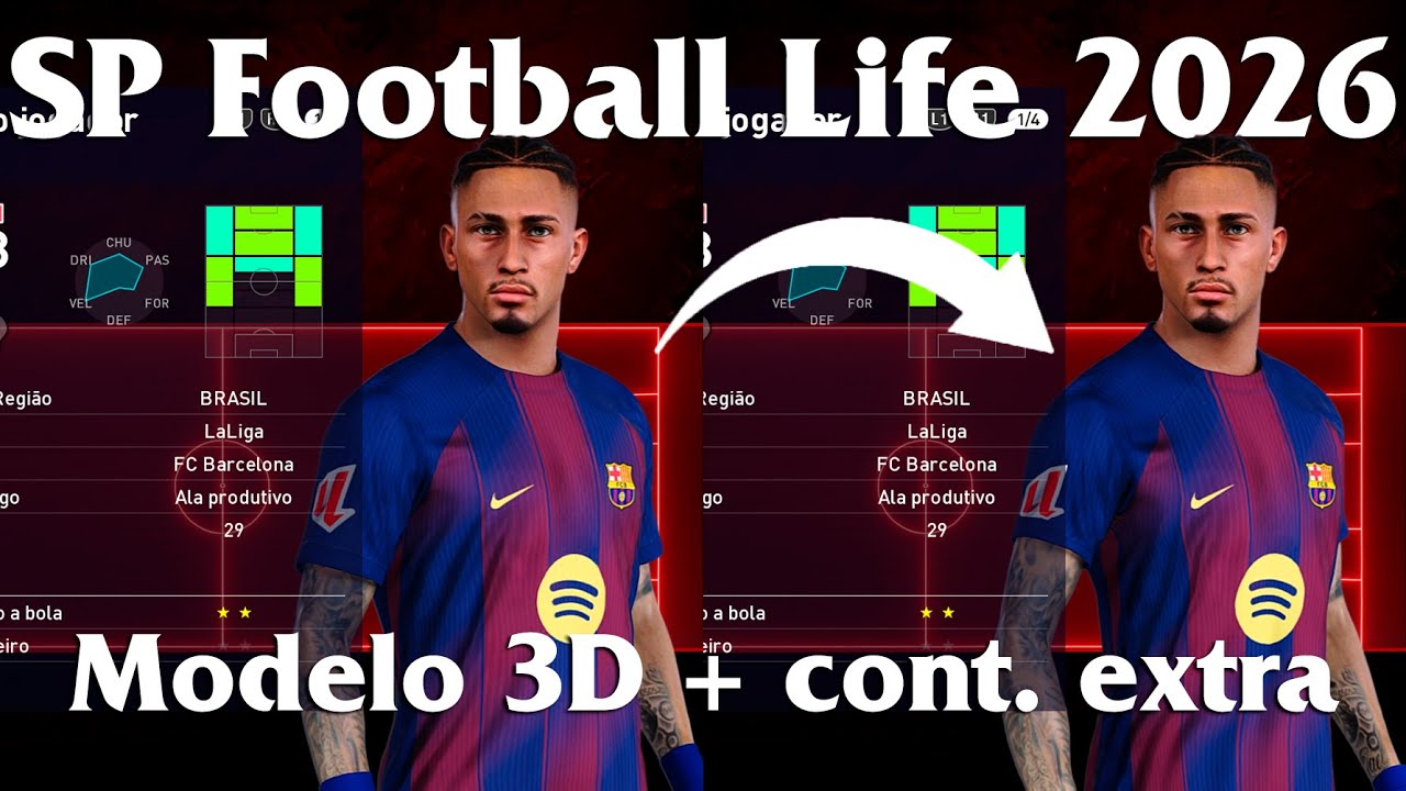 MODELOS 3D ATUALIZADOS + EXTRAS - PES 2021 FOOTBALL LIFE 2026