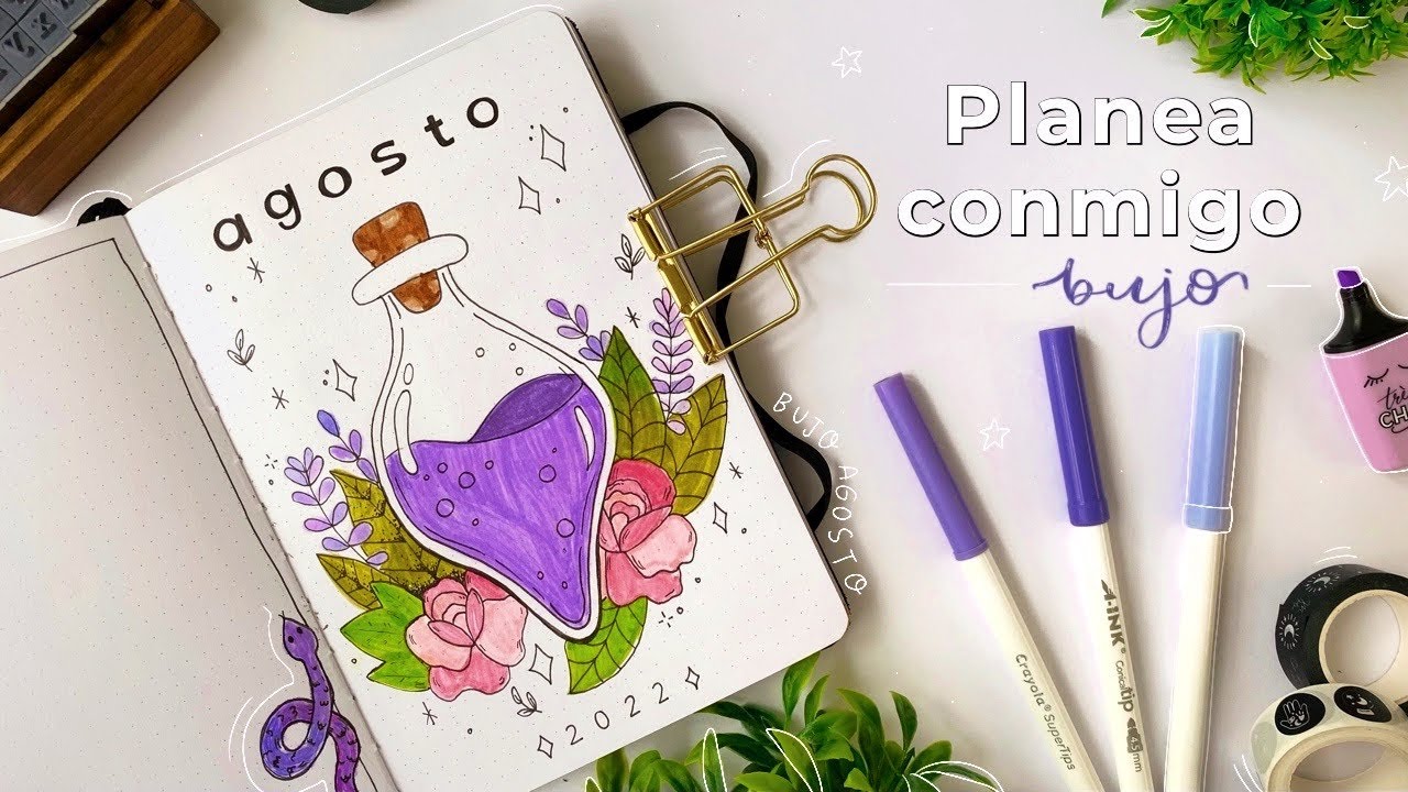 ¡Planea A G O S T O conmigo! 🔮✨ || Bullet Journal