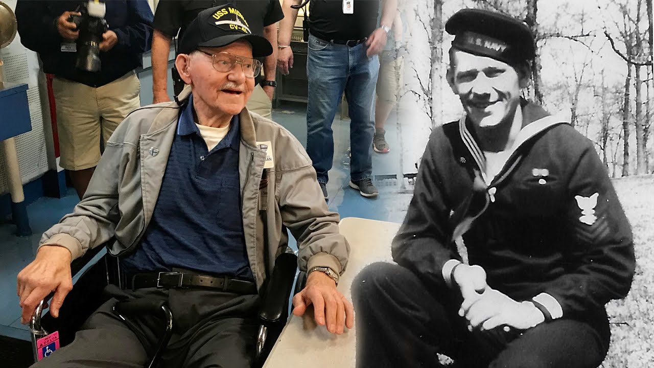 97-Year-Old Navy Veteran Visits USS Midway For First Time In More Than 70 Years