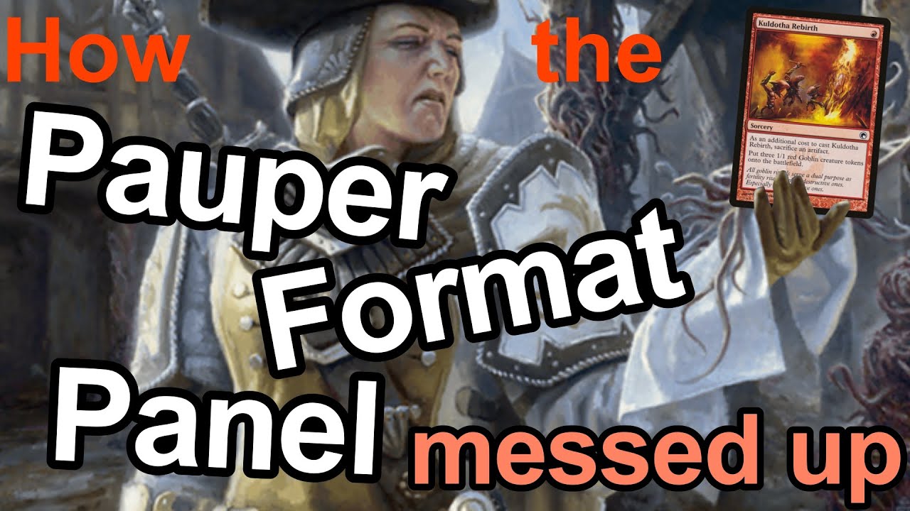 Pauper Format Panel is clueless! @GoodMorningMagic  constructive criticism
