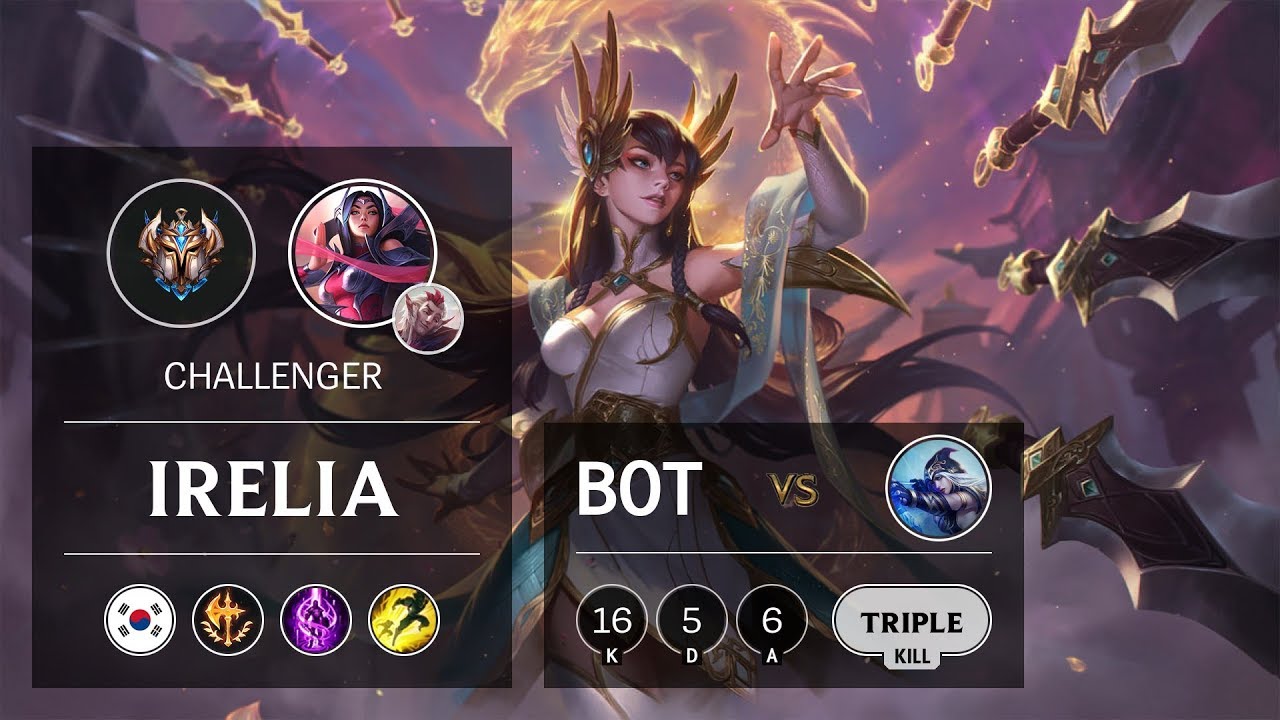 Irelia Bot vs Ashe - KR Challenger Patch 9.13