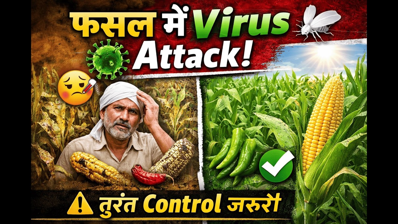 🦠 Virus attack se fasal weak ho rahi hai? Insects aur season change ka impact ignore mat kijiye! ⚠️