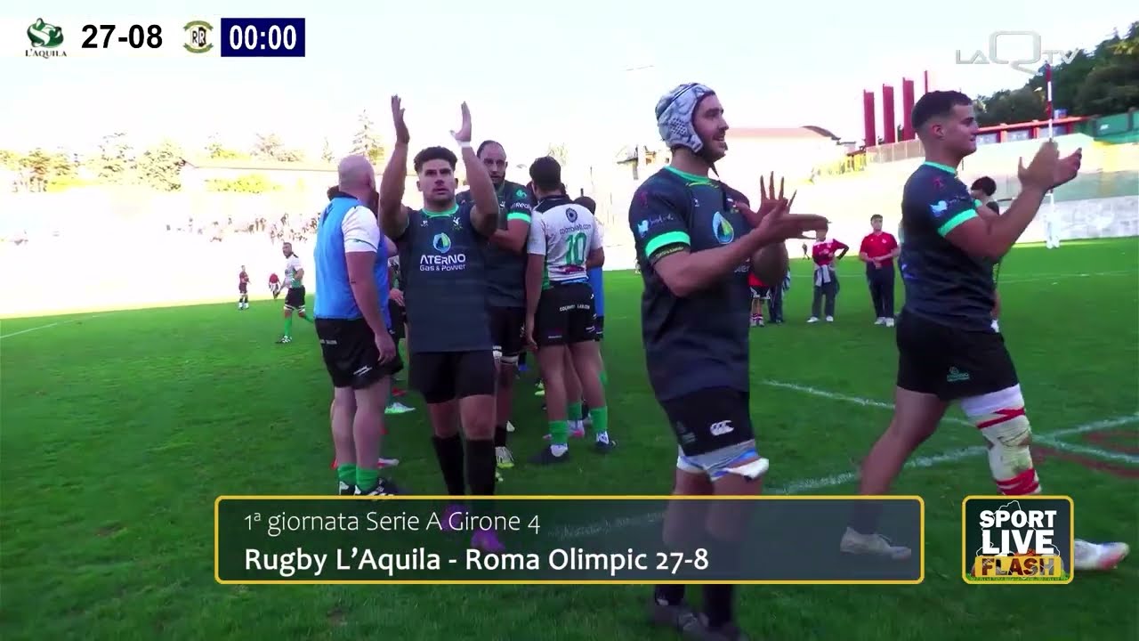 Rugby L'Aquila-Roma Olimpic 27-8