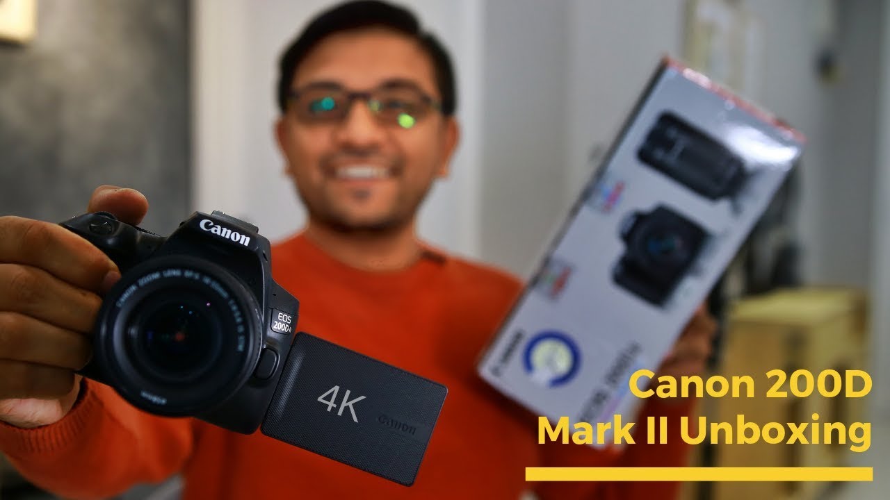 Canon 200D Mark II 4K DSLR Unboxing - My Vlogging Camera Upgrade