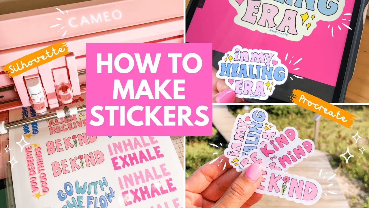 How to Make Stickers with Cameo 4 | Silhouette Print and Cut Stickers With Procreate (Tips + Tricks)