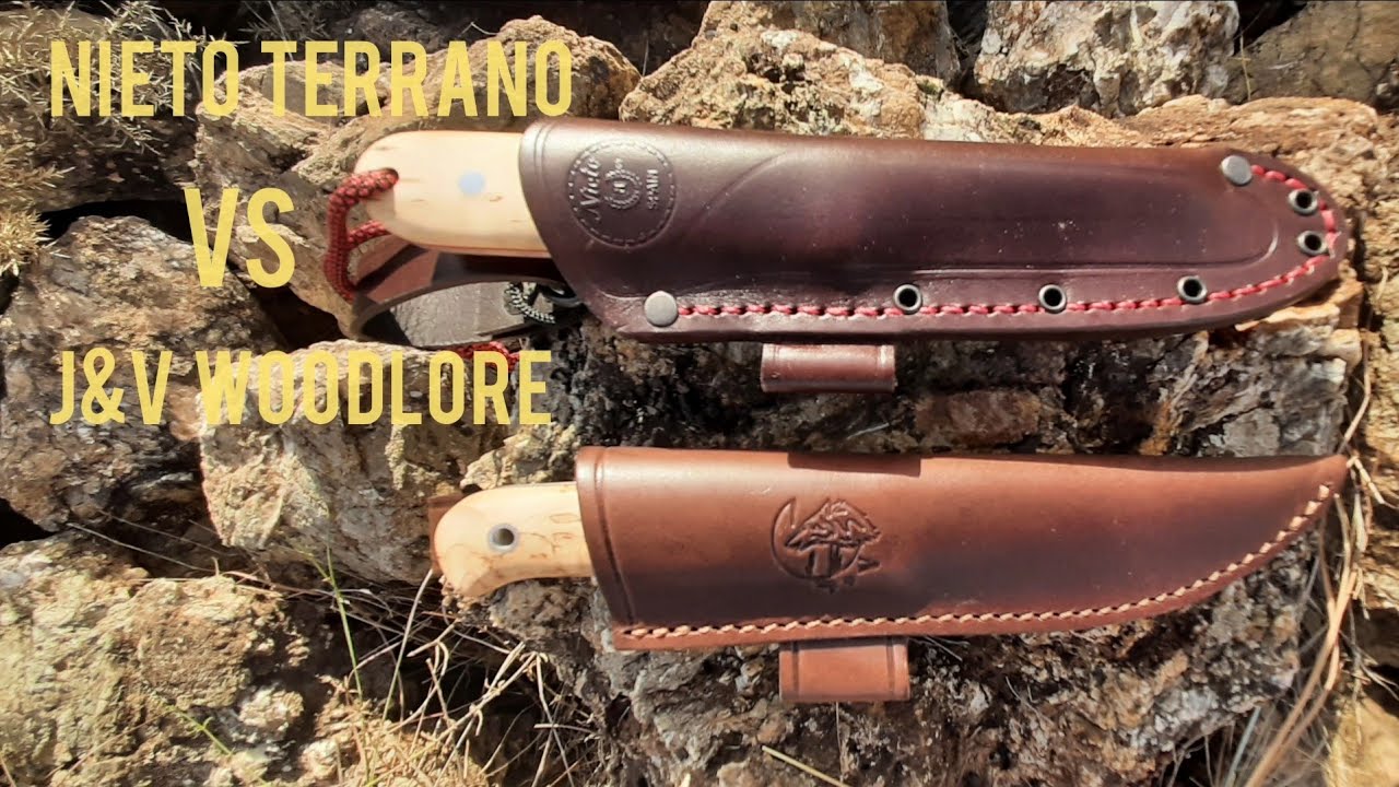 CUCHILLOS:J&V WOODLORE VS MIGUEL NIETO TERRANO #bushcraftknife #bushcraft #outdoors