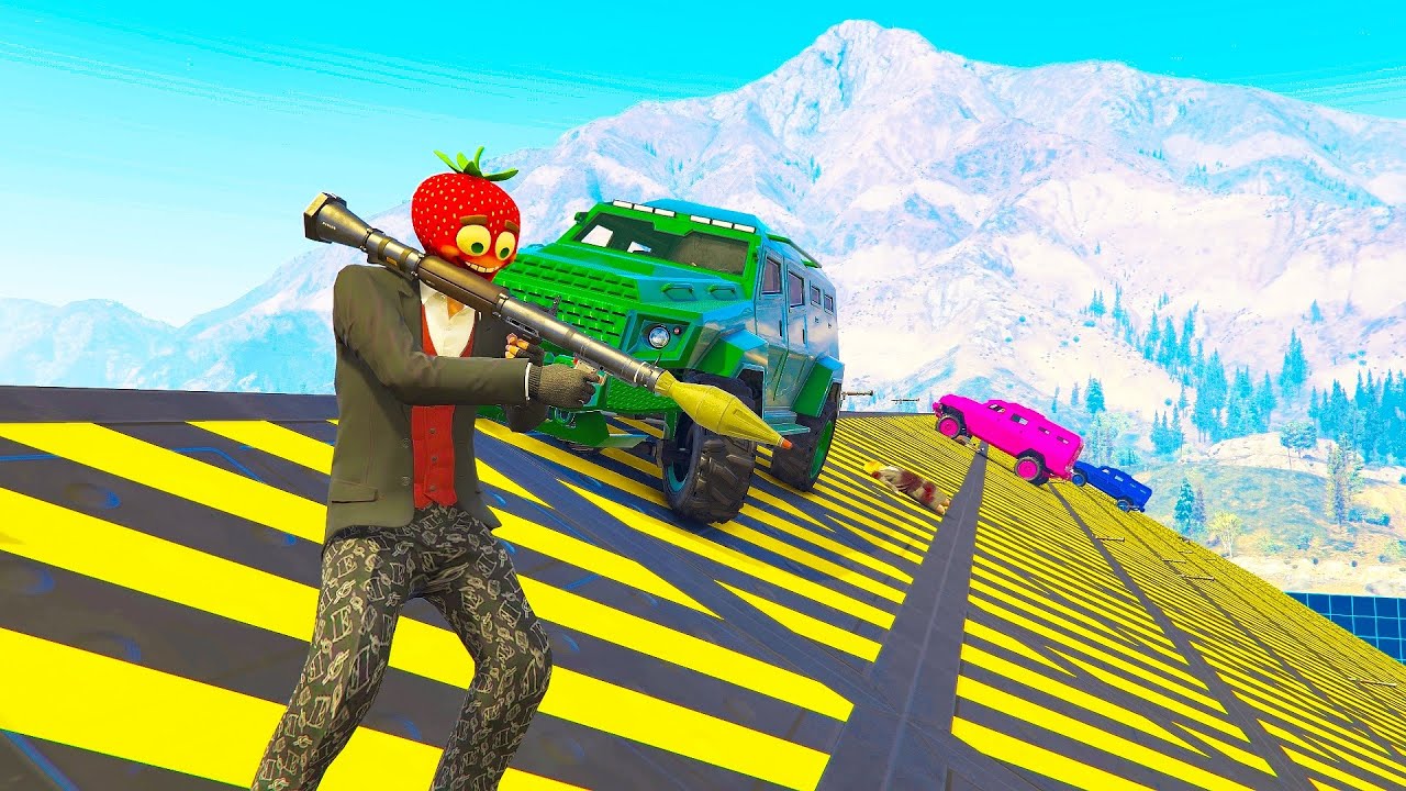 20-Player RPGS VS Armored Trucks Minigame - GTA V Online Funny Moments | JeromeACE