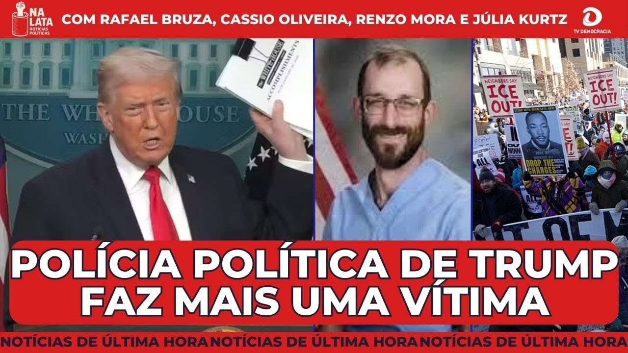 Manifestantes lotam ruas dos EUA contra Trump após ICE matar americano. Nikolas chega a Brasília. E+