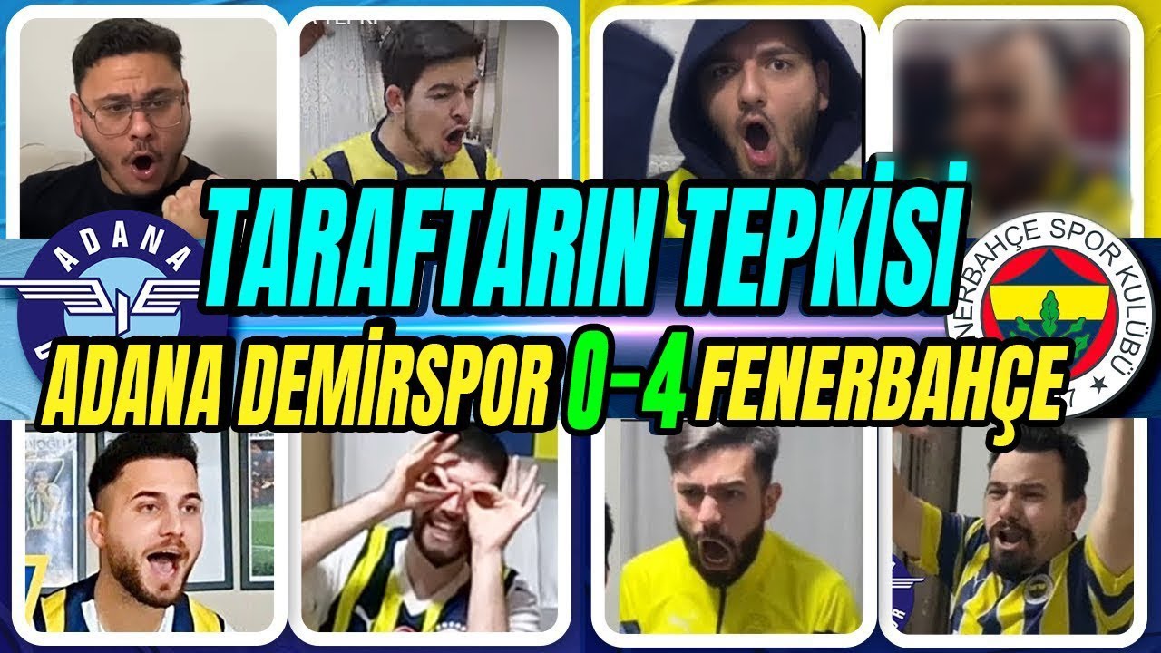 FANATİK TARAFTARLARIN ADANA DEMİRSPOR 0-4 FENERBAHÇE MAÇINA ÇILGIN TEPKİLERİ 😂😍😱|Taraftarın Tepkisi