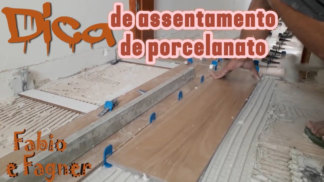 Como fazer o assentamento do  porcelanato 20x120 que imita madeira fabio123